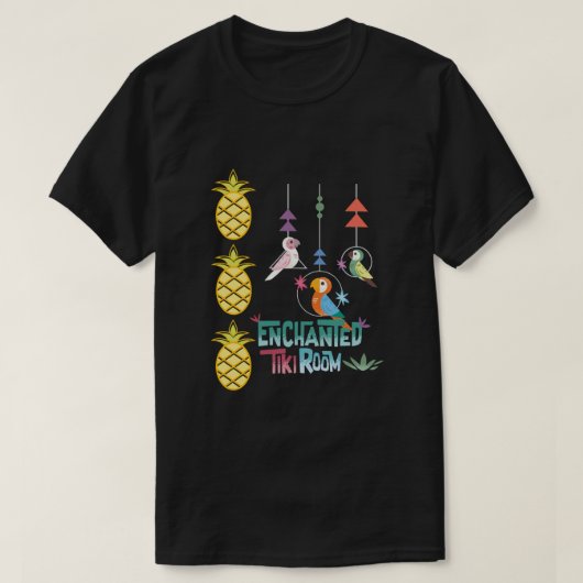Kantelbare Tiki Room T-shirt (Design voorkant)