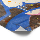 Kantelbare "vliegbare kan" afdrukken poster (Hoek)