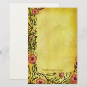 Kanteldag - middeleeuwse banketbakkerij briefpapier (Voorkant / Achterkant)