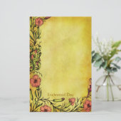 Kanteldag - middeleeuwse banketbakkerij briefpapier (Staand voorkant)