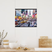 Kanteldienst - Time Square - New York Poster (Keuken)