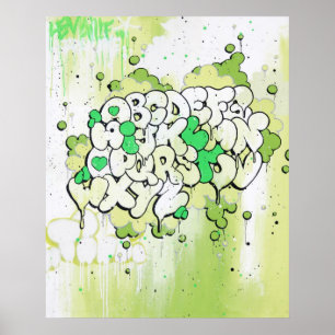 Kantelen "ABC"-druk Poster