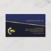 Kantelen Gold Line Blue Shades Logistics Transport Visitekaartje (Achterkant)