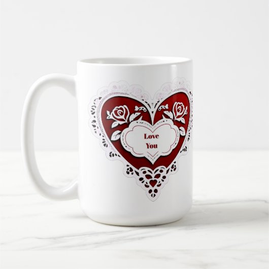 Kantelen Hartkaart Koffiemok (Links)