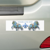 Kantelen van de Wereld Bumpersticker (Op auto)