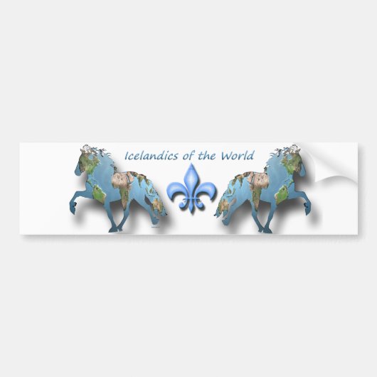 Kantelen van de Wereld Bumpersticker (Voorkant)