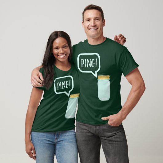 Kantelen van Mason Jar T-shirt PING TShirt (Unisex)