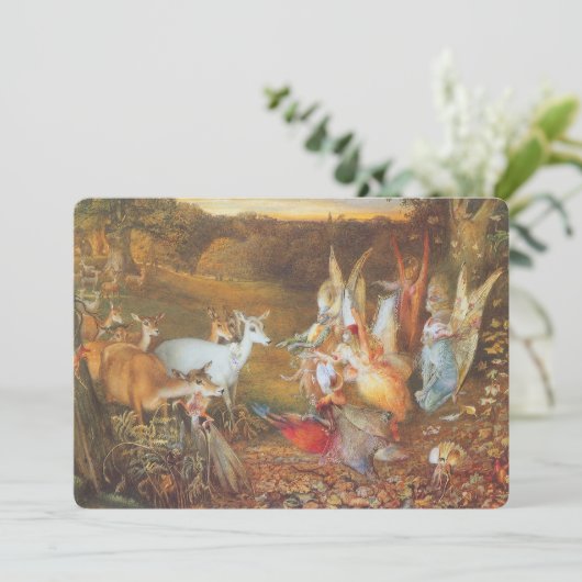 Kantelend bos door kunstenaar John Anster Fitzgera Kaart (Staand voorkant)