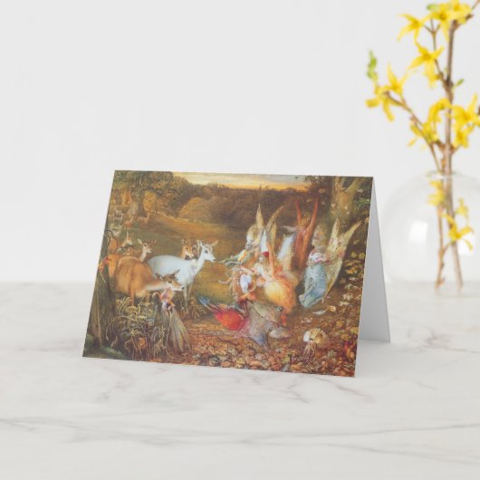 Kantelend bos door kunstenaar John Anster Fitzgera Kaart (Gele Bloem)