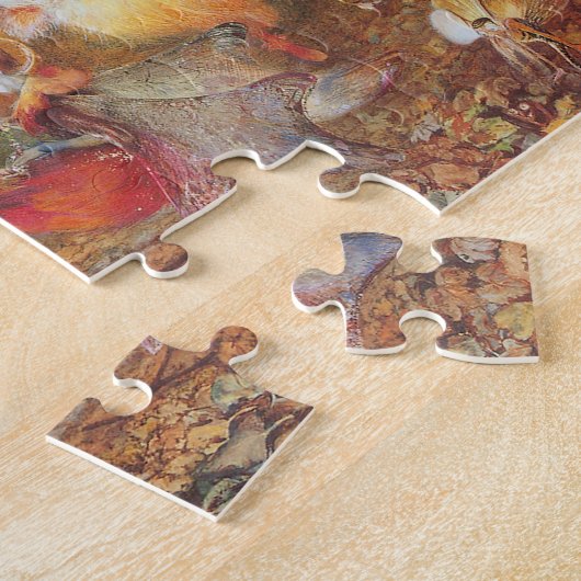 Kantelend bos door kunstenaar John Anster Fitzgera Legpuzzel (Zijkant)