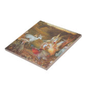 Kantelend bos door kunstenaar John Anster Fitzgera Tegeltje (Zijkant)