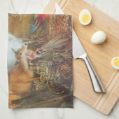 Kantelend bos door kunstenaar John Anster Fitzgera Theedoek (Quarter Fold)