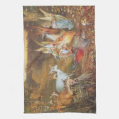 Kantelend bos door kunstenaar John Anster Fitzgera Theedoek (Verticaal)