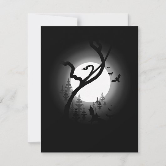 Kantelend nachtbos kaart (Achterkant)