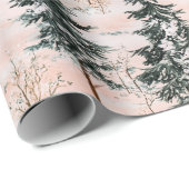 Kantelend winterbos cadeaupapier (Rol Hoek)