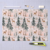 Kantelend winterbos tissuepapier (Craft)