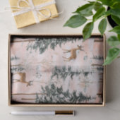 Kantelend winterbos tissuepapier (Geschenk)