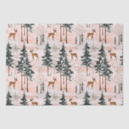 Kantelend winterbos tissuepapier