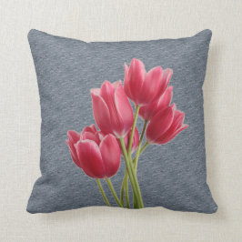 Kantelende Tulpen Kussen