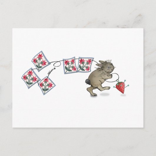 Kantelkonijn Briefkaart (Voorkant)