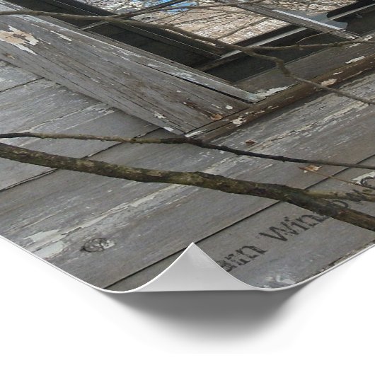 Kantelpunt in het venster Barn Poster (Hoek)