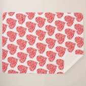 Kantelrode hars grote sherpa deken (Voorkant (horizontaal))