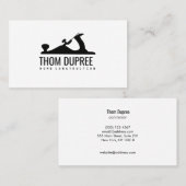 Kantelvliegtuig en carpentrale visitekaartje (Voorkant / Achterkant)