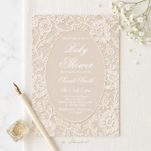 Kanten Baby Shower  Kaart