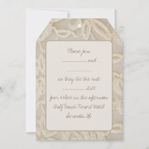 kanten bruiloft uitnodiging