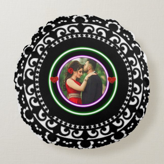  kanten dromen: een doily-vormig rond kussen (Voorkant)