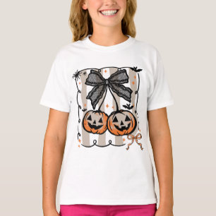 Kanten Flirtige Pompoen Gotische Halloween T-shirt