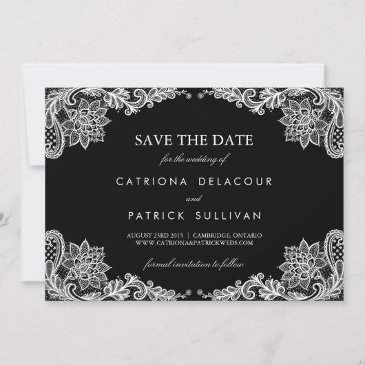 KANTEN FOTO SAVE THE DATE AANKONDIGING UIT DE JARE (Achterkant)