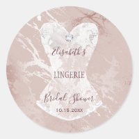Kanten korset blush zilveren marmeren lingerie fee