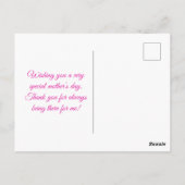 Kanten lint Happy Moederdag Briefkaart (Achterkant)