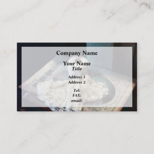 Kanten Onderzetter en Haakgaren Visitekaartje