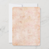 Kanten rozen oude papieren verlovingsfeest kaart (Achterkant)