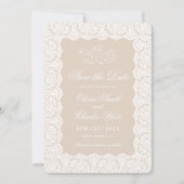 Kanten Save the Date Kaart (Voorkant)