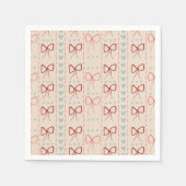 Kanten strikjes en hartjes servetten (Voorkant)