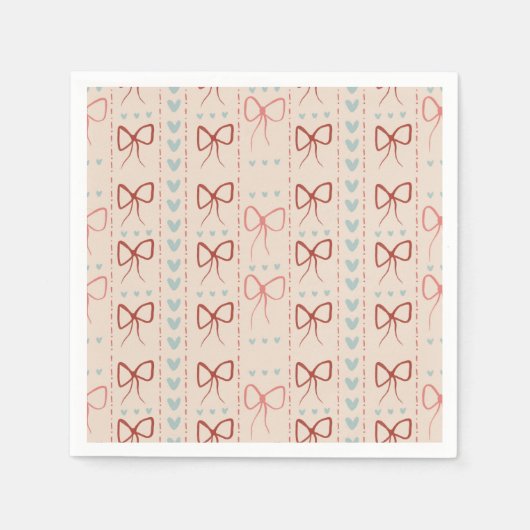 Kanten strikken en harten servetten (Voorkant)