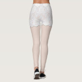 Kanten taille look spandex leggings (Achterkant)