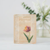  kanten tulpen voor altijd in onze harten begrafen kaart (Staand voorkant)