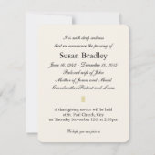  kanten tulpen voor altijd in onze harten begrafen kaart (Achterkant)