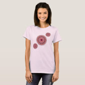 Kanten Valentijnsdag lichte dames shirt (Voorkant volledig)