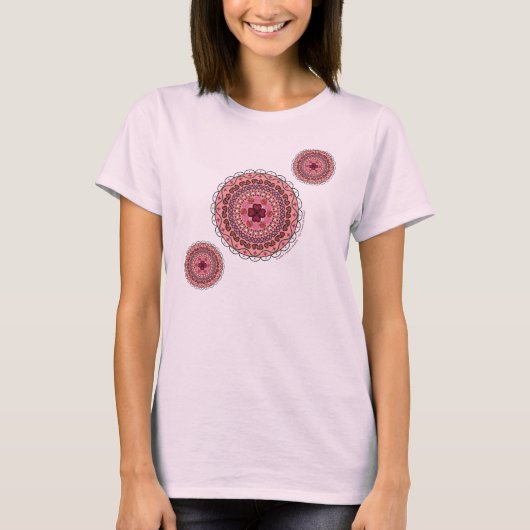 Kanten Valentijnsdag lichte dames shirt (Voorkant)