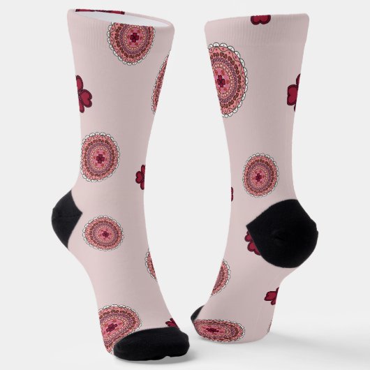 kanten Valentijnsdag Sokken (Gebogen)