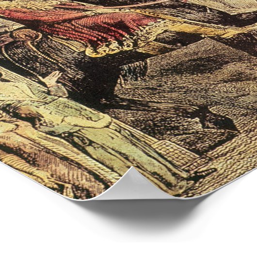 Kanterbury Pilgrims van Chaucer Poster (Hoek)