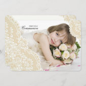 Kanthoeken Horizontale fotouitnodiging Kaart (Voorkant / Achterkant)