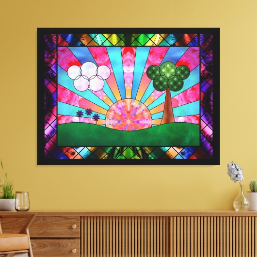 Kanticle van de Druk van het Canvas van de Zon (Insitu (Woonkamer))