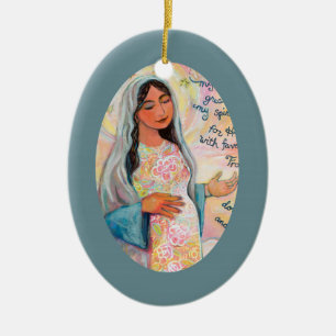 Kanticle van Mary Kerstmis en Advent Ornament