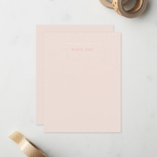 Kantine briefpapier baby roze cute Notitiekaart Notitiekaartje